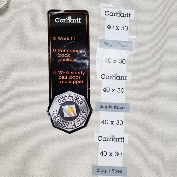 Carhartt Loose Fit Canvas Carpenter Jean's 40×30 - Picture 4 of 5